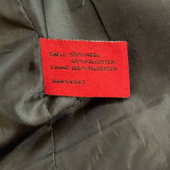 CoffeeShop black wool button down coat. Size Medium - Picture 9 of 9